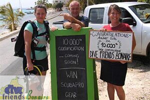 Dive Friends Bonaire Celebrates 10,000th PADI Certification with Scuba Diving Adventures